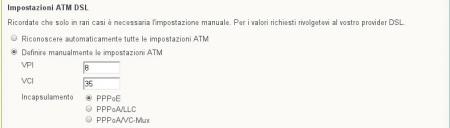 Configurazione Bluewin